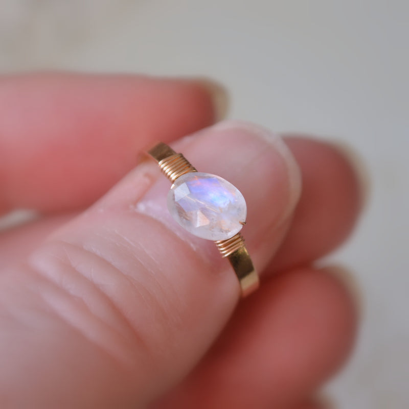 Moonstone Ring in Gold