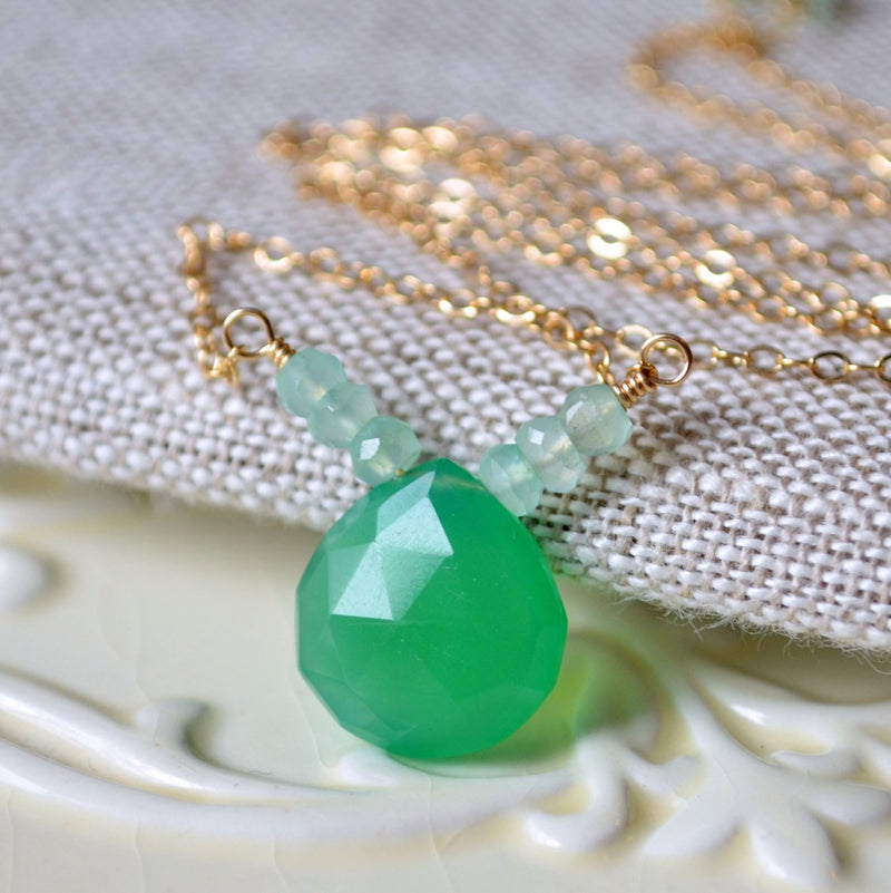 Lime drop necklace