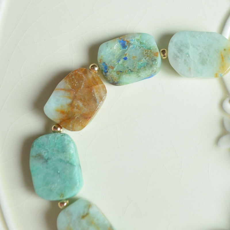 Chunky Chrysoprase Beaded Bracelet
