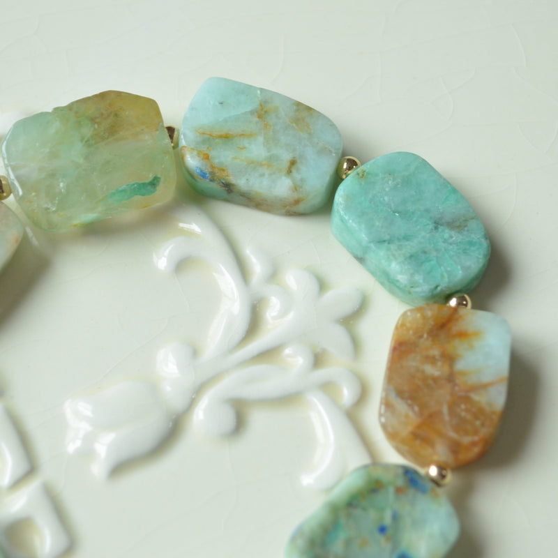 Chunky Chrysoprase Beaded Bracelet