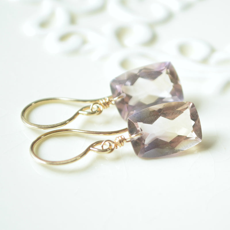 Luxe Ametrine Earrings in Gold or Sterling Silver