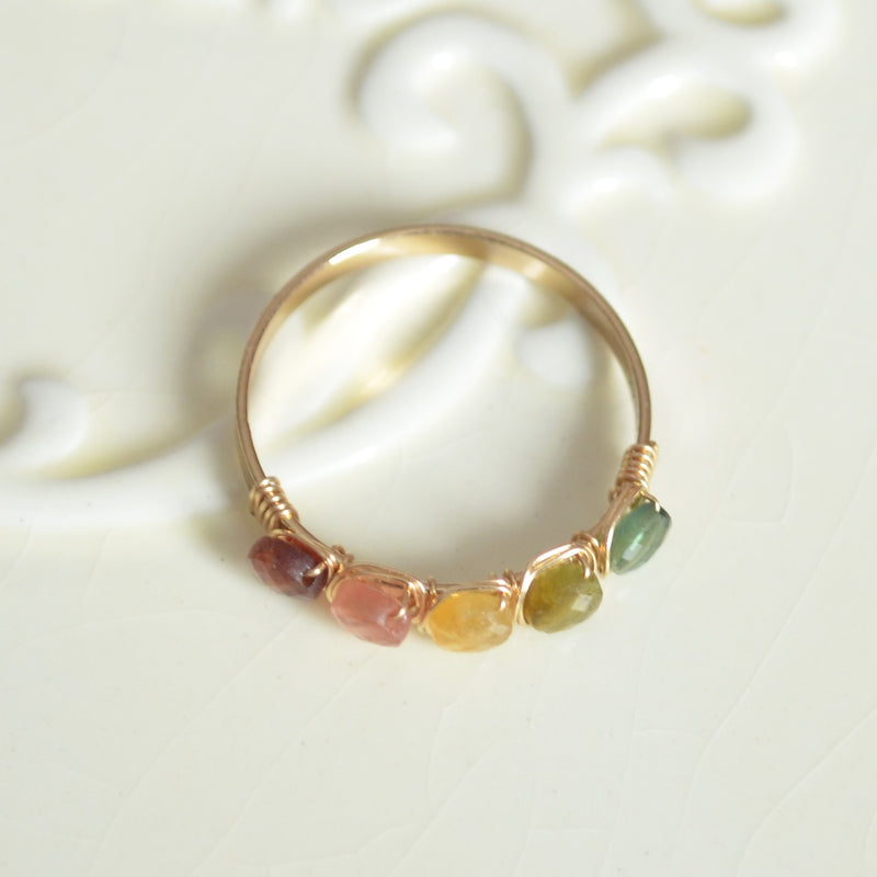 Real Tourmaline Ring in Gold