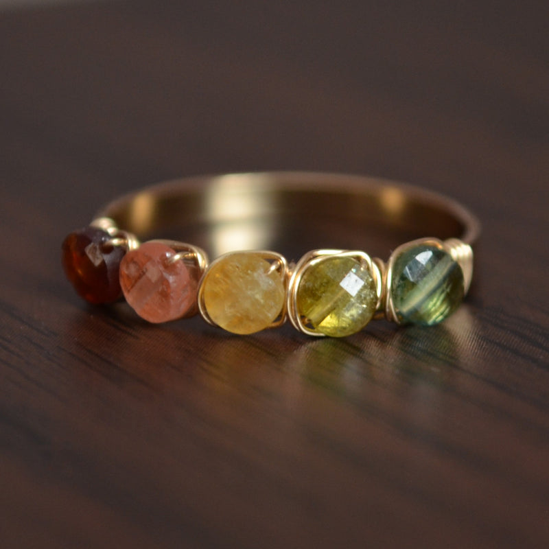 Real Tourmaline Ring in Gold