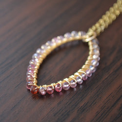 Spinel Gemstone Marquise Necklace in Gold