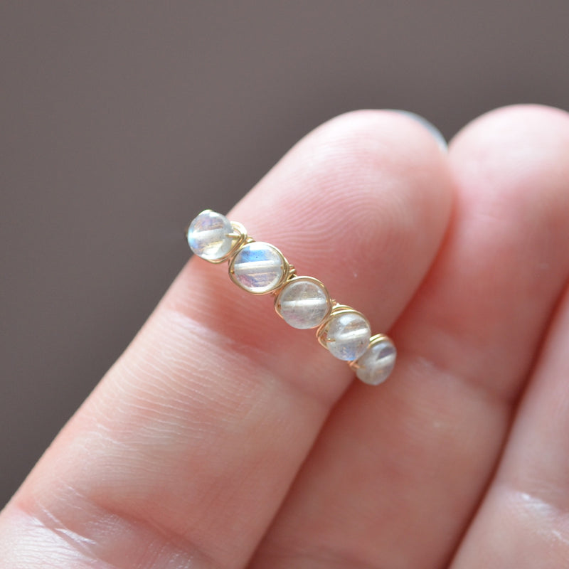 Labradorite Ring in Gold