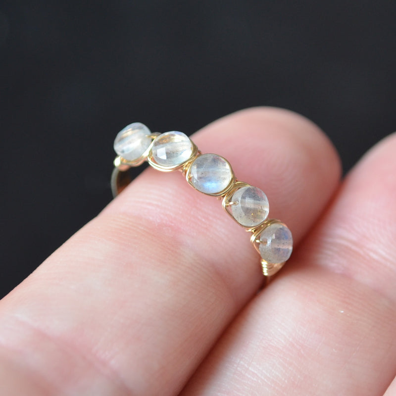 Labradorite Ring in Gold