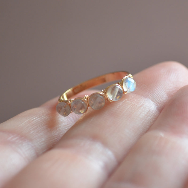 Labradorite Ring in Gold