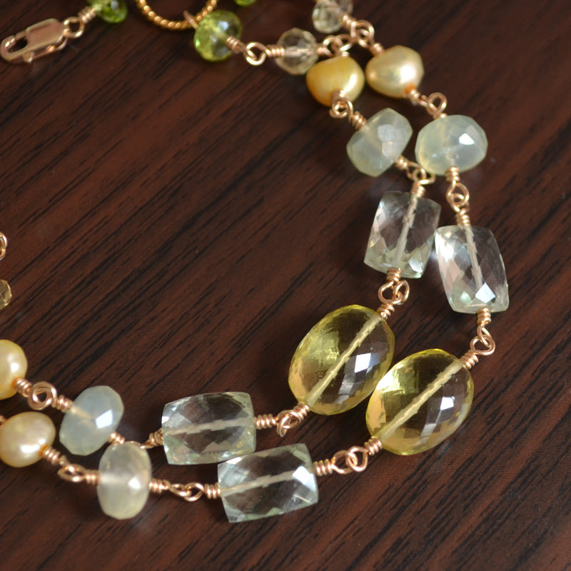 Spring Bridal Bracelet - Lemon Lime