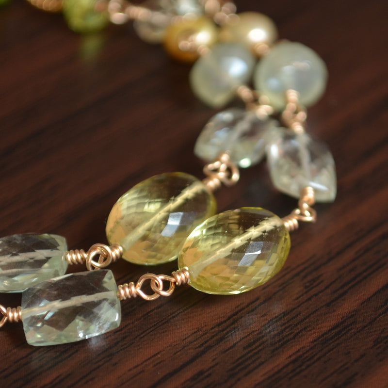 Spring Bridal Bracelet - Lemon Lime