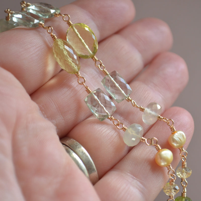 Spring Bridal Bracelet - Lemon Lime