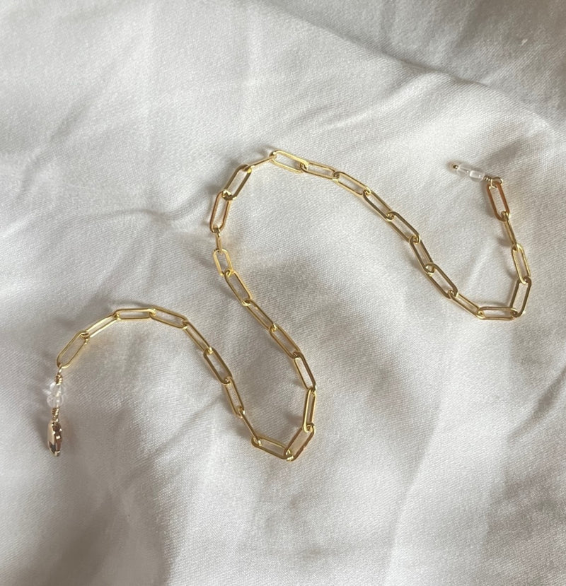Gold Paperclip Chain Anklet