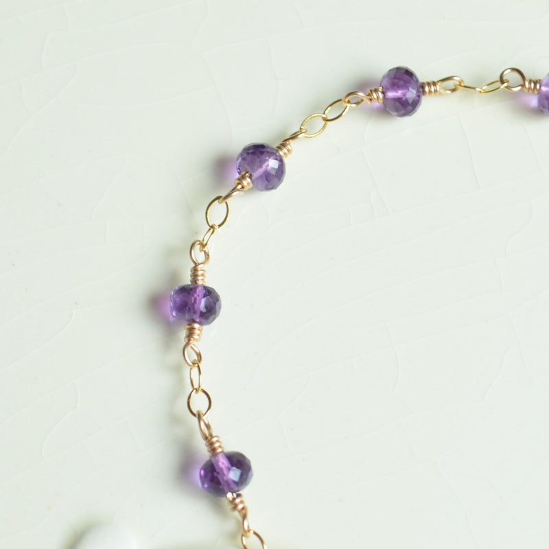 Dainty Amethyst Bracelet