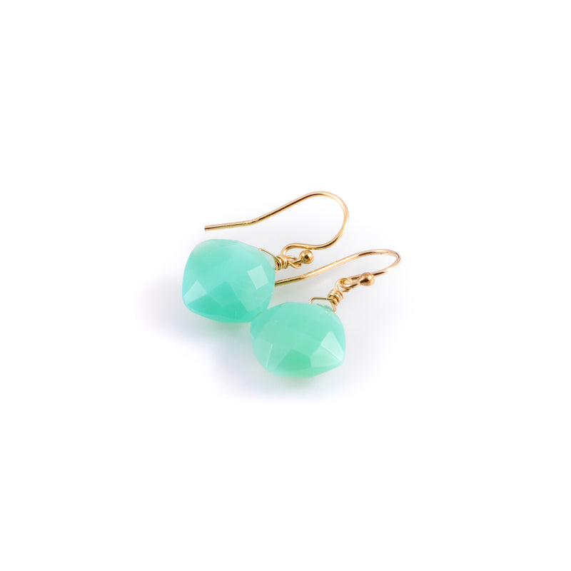 Coastal blue drop earrings