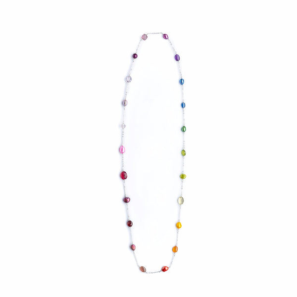 Long rainbow necklace