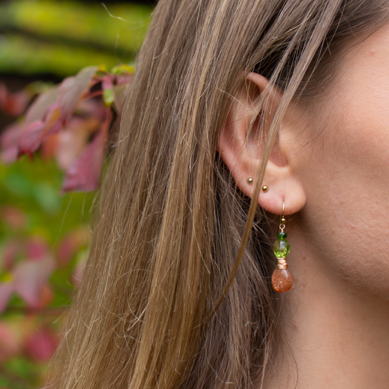 Autumn sunset earrings