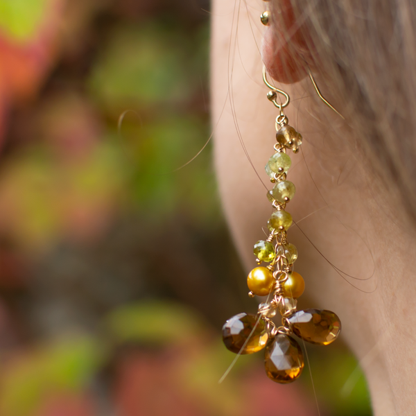 Harvest moon earrings
