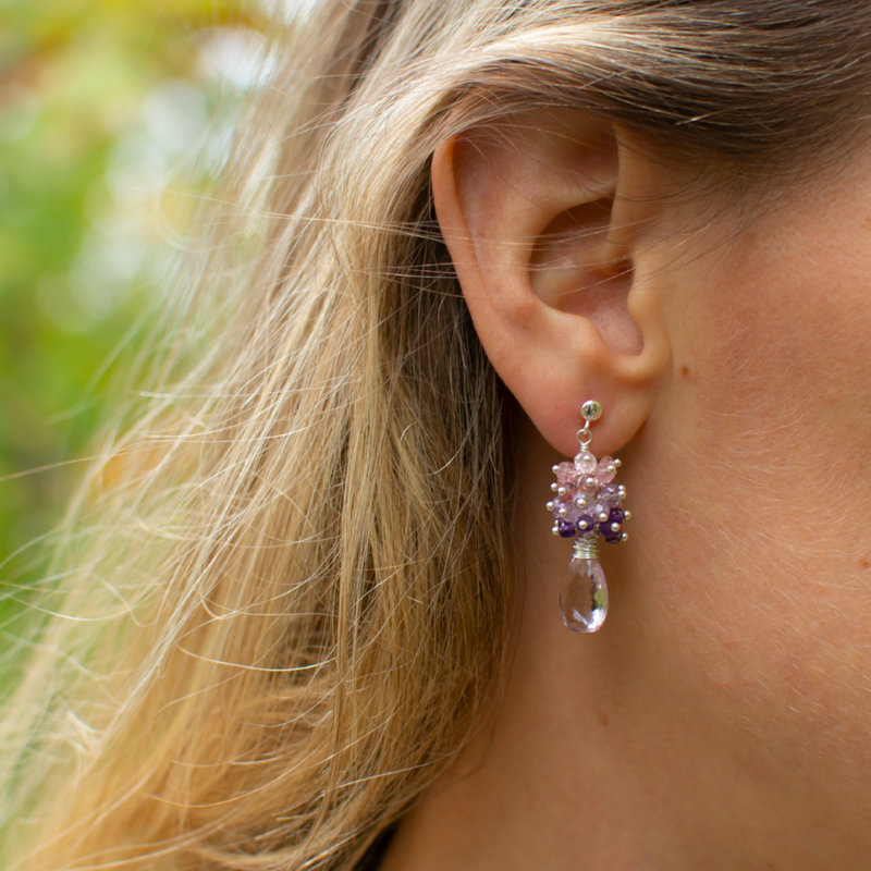 Autumn sky earrings