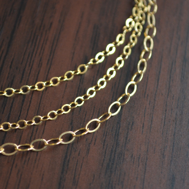 Triple Strand Anklet in Gold or Silver