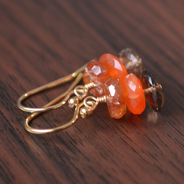 アクセサリー r.alagan KNOT SMOKY QUARTZ EARRINGS R.ALAGAN/KNOT SMOKY QUARTZ EARRINGS(SILVER)