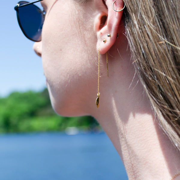 Silk thread earrings