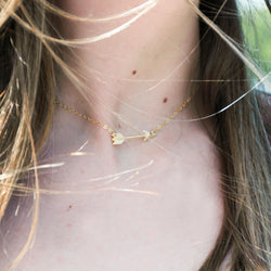 Gold Arrow Choker Necklace