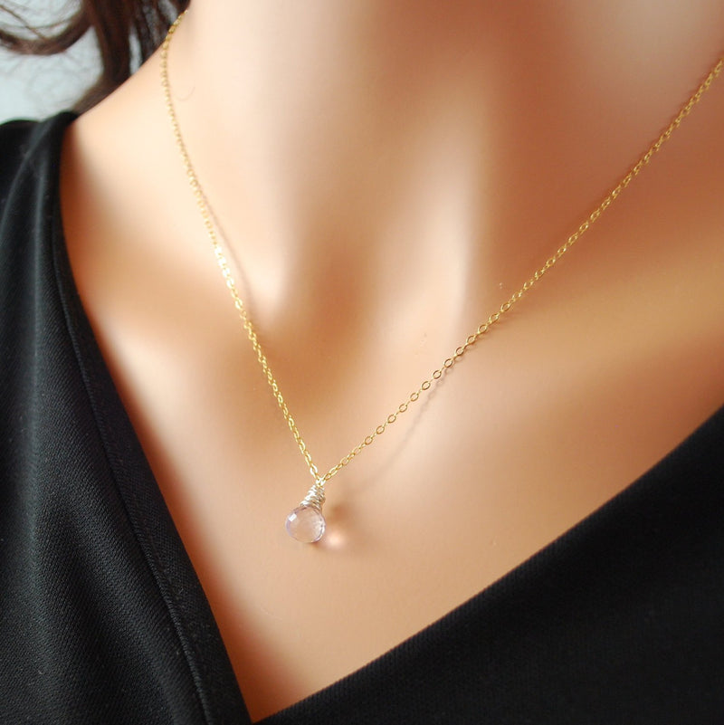 Pink Amethyst Necklace