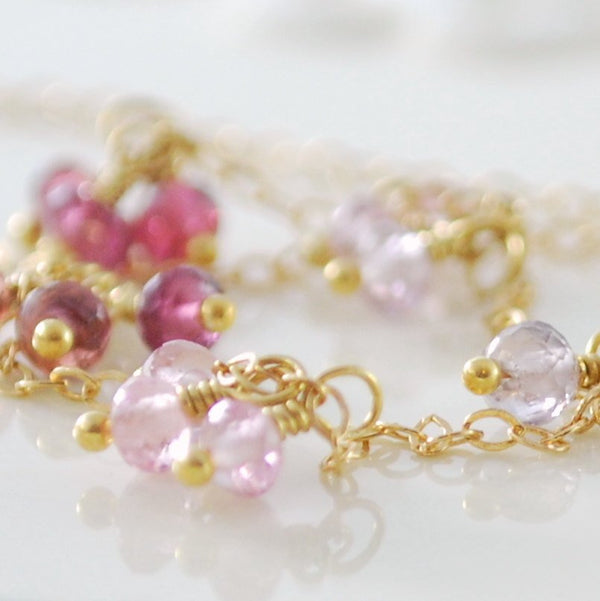 Gemstone Choker Necklace with Spinel Gemstones