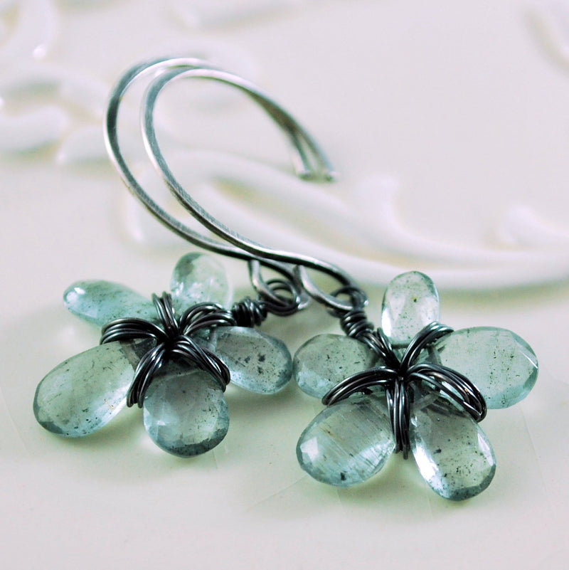 Moss Aquamarine Earrings