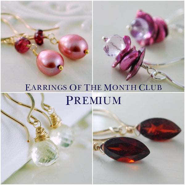 Premium Earrings of the Month Club Six Moth Subscription