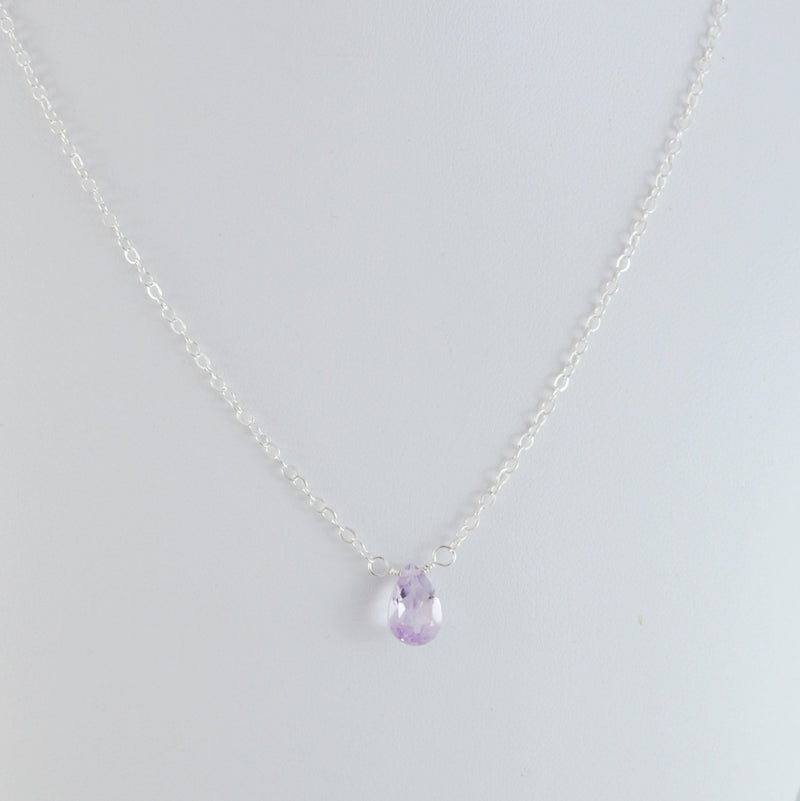 Lavender Gemstone Necklace for Girls