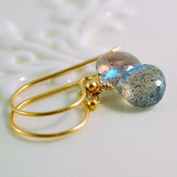 Simple Labradorite Earrings