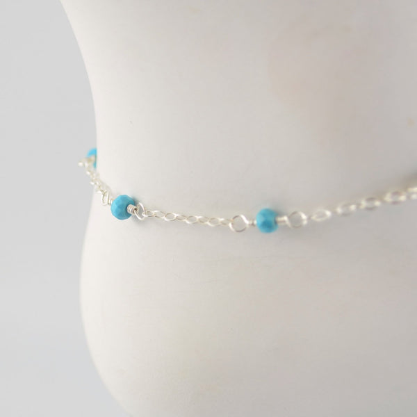 Real Turquoise Anklet