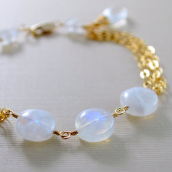 Rainbow Moonstone Bracelet