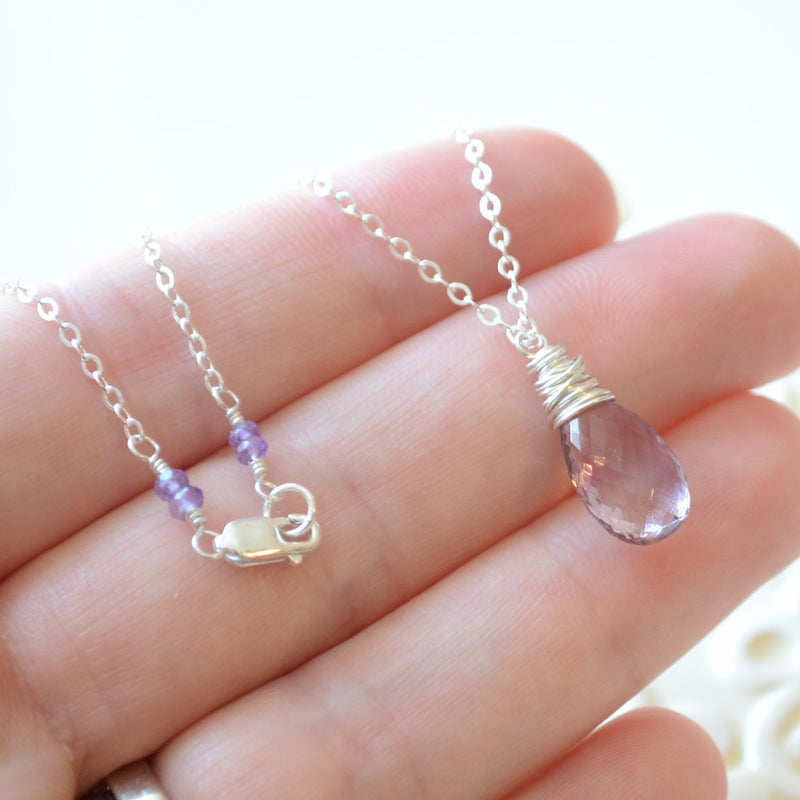 Ametrine Necklace with Lavender Gemstone