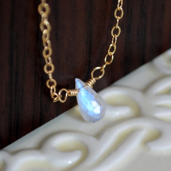 Rainbow Moonstone Necklace