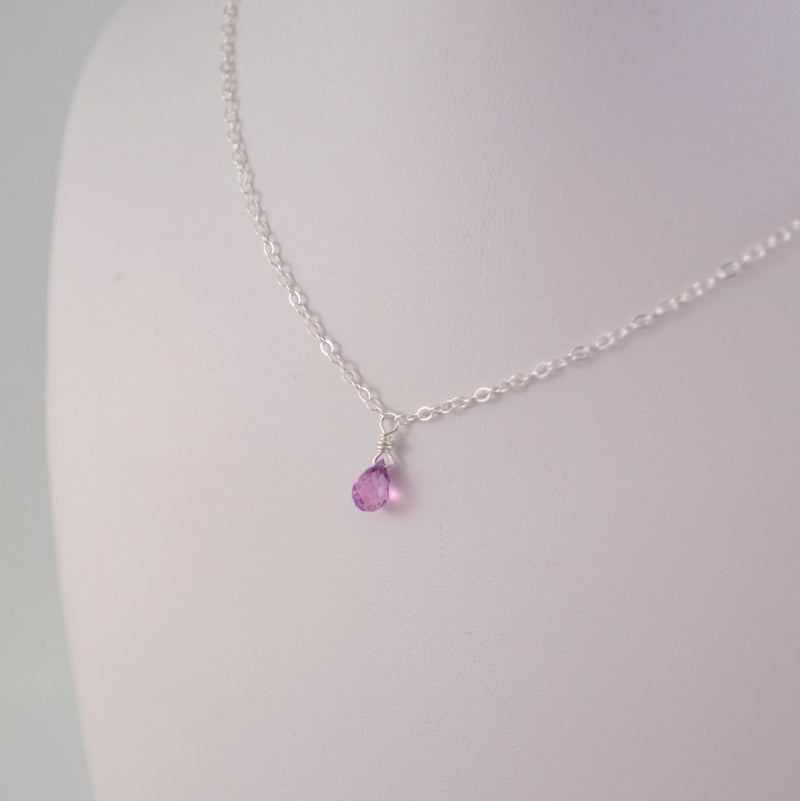 June Birthstone Necklace for Girls