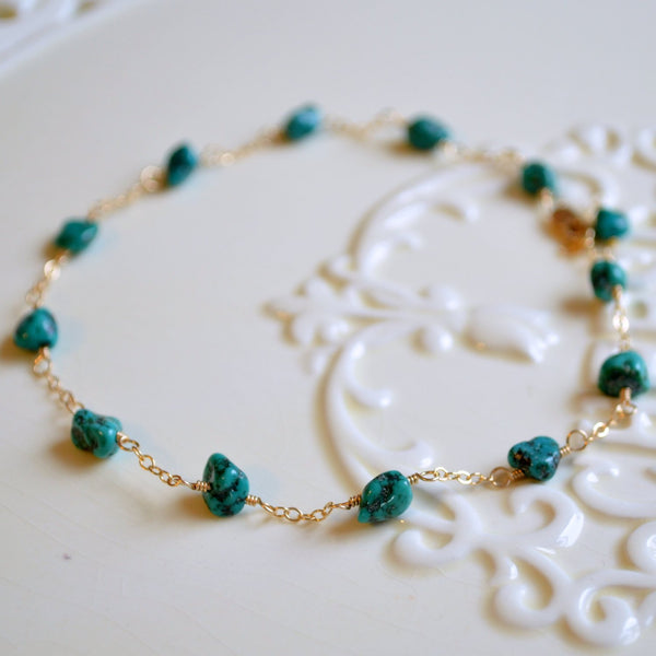 Genuine Turquoise Anklet
