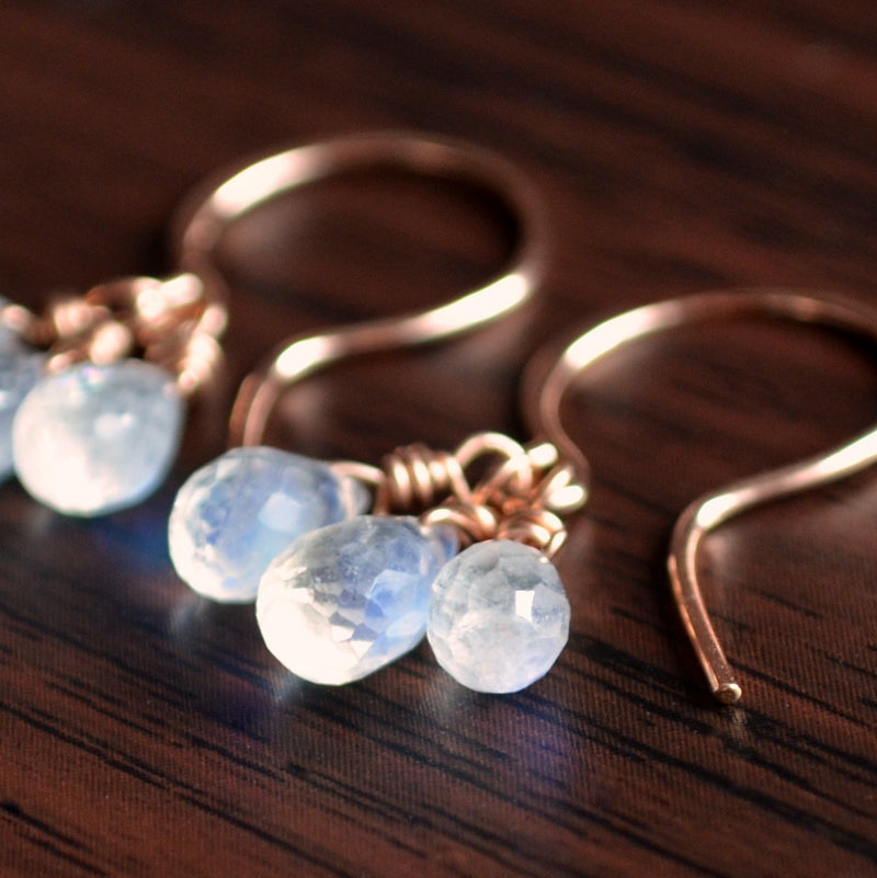 Rainbow Moonstone Earrings – Made by Liv