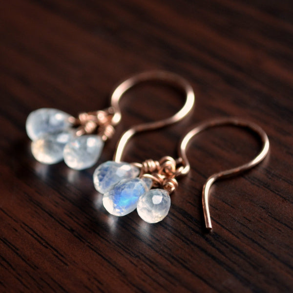 Rainbow Moonstone Earrings