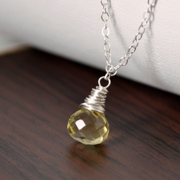 Lemon Quartz Necklace