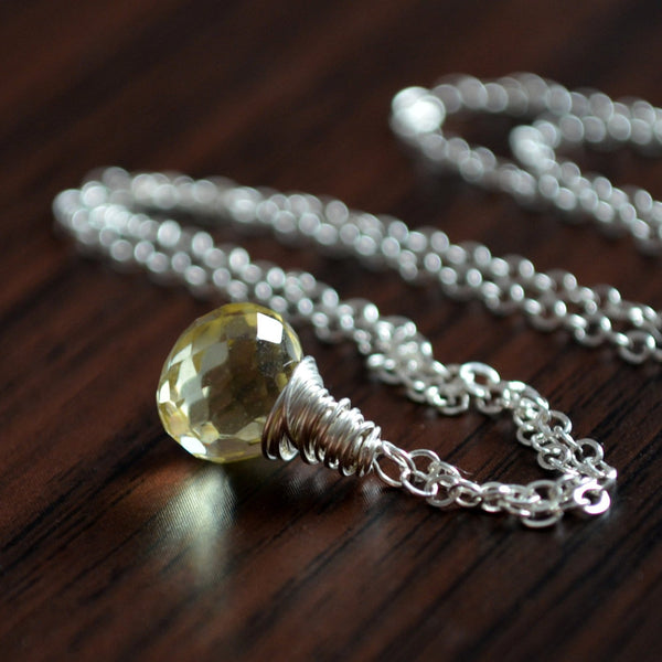 Lemon Quartz Necklace