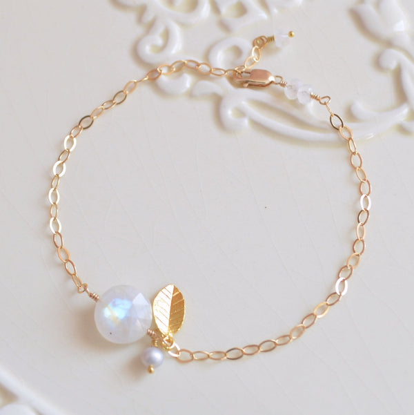 Rainbow Moonstone Bracelet