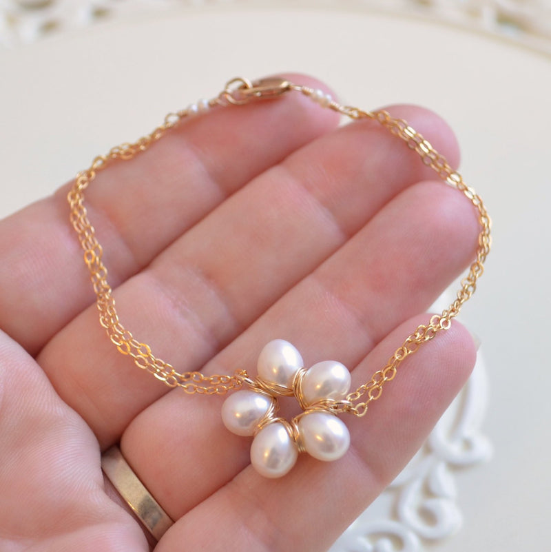 Pearl Flower Bracelet