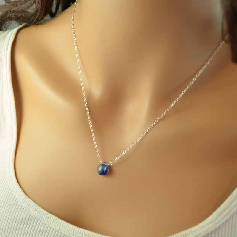 Royal Blue Necklace, Kyanite Gemstone