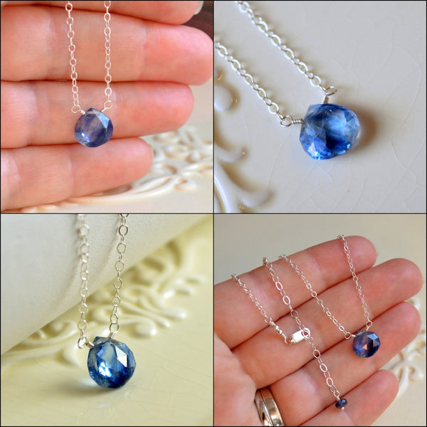 Royal Blue Necklace, Kyanite Gemstone