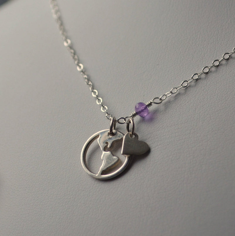 Save the Earth Necklace in Sterling Silver