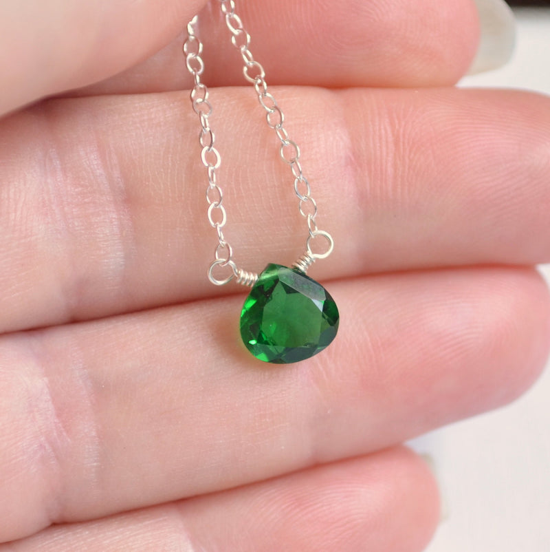 Emerald Green Quartz Necklace